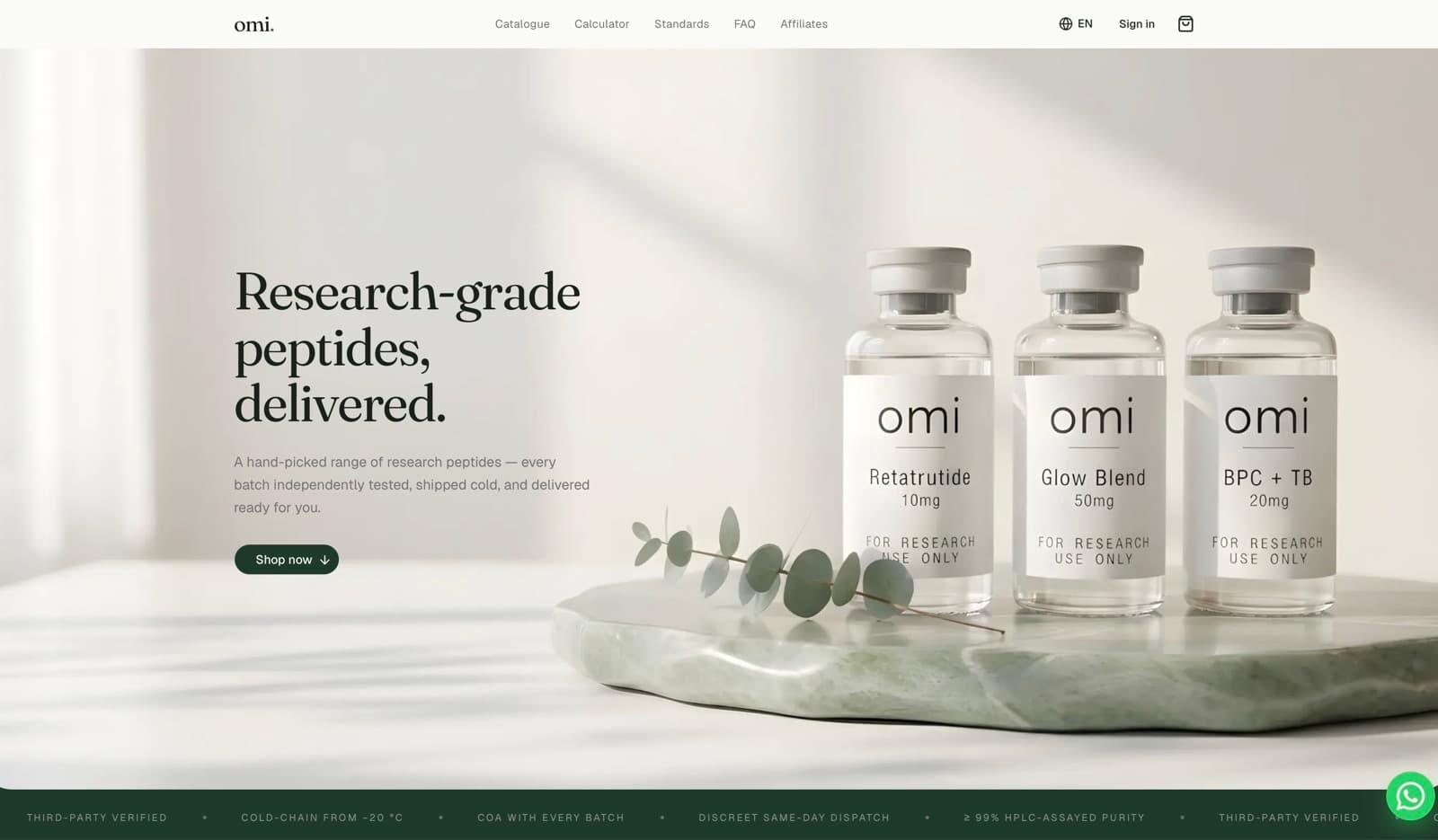 Omipeptides screenshot
